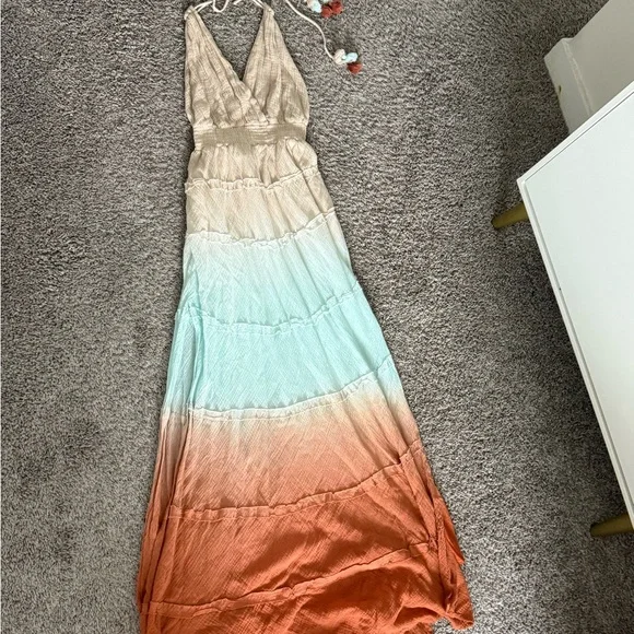 zara long maxi dress Zara Rose Crochet Maxi Dress